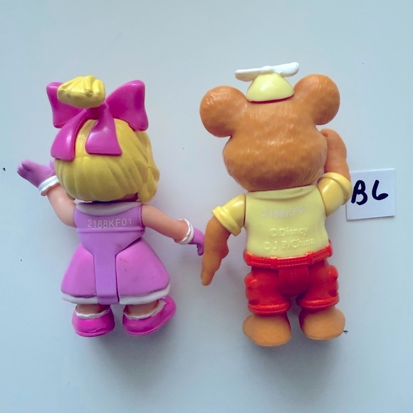 Disney Junior Muppet Babies Miss Piggy & Fozzie Poseable Figure. - Picture 3 of 4
